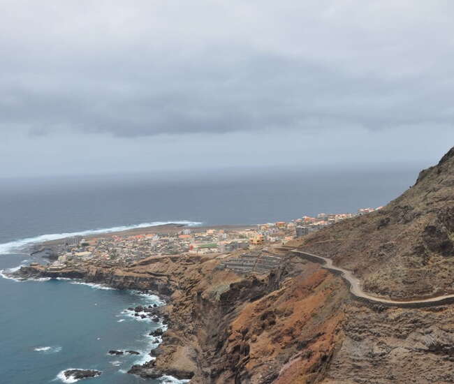Kapverden - Trekking Santo Antão  im Nordosten: Blick nach Ponta do Sol