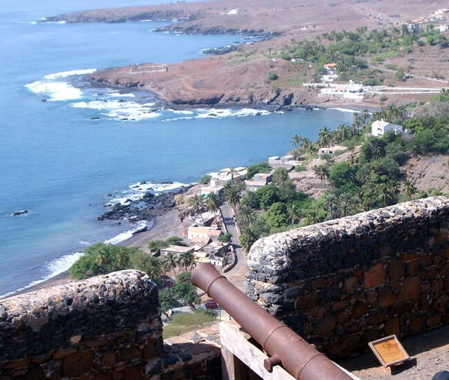 Weltkulturerbe Cidade Velha Blick vom Fort