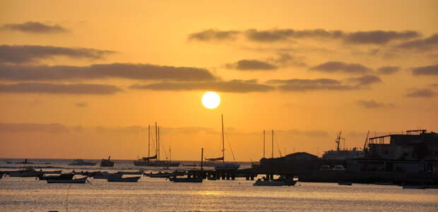 Düneninsel Boavista Sonenuntergang