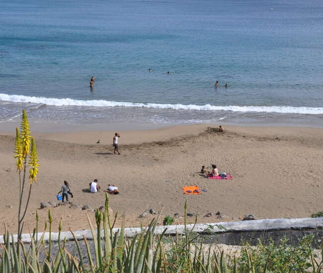 Kapverdische Insel Santiago Quebra Canela der Stadtstrand von Praia
