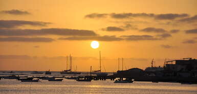 Düneninsel Boavista Sonenuntergang