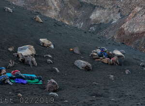 Fogo -  Übernachtungslager auf dem Vulkan