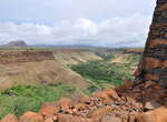 Trekking kapverdische Insel Santiago - von Cidade Velha nach Tarrafal. Blick in die Schlucht Ribeira Grande