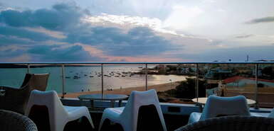 Boa Vista: Rooftop Blick auf den Sonnenuntergang und den Strand