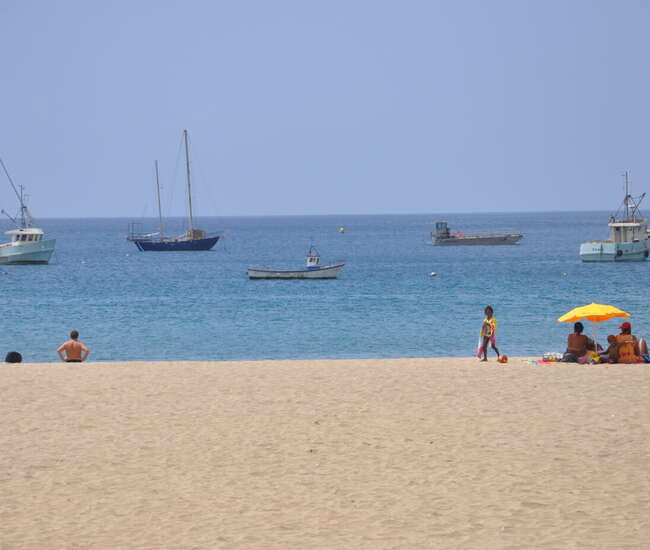Kapverdische Insel Santiago - Tarrafal - Strandleben