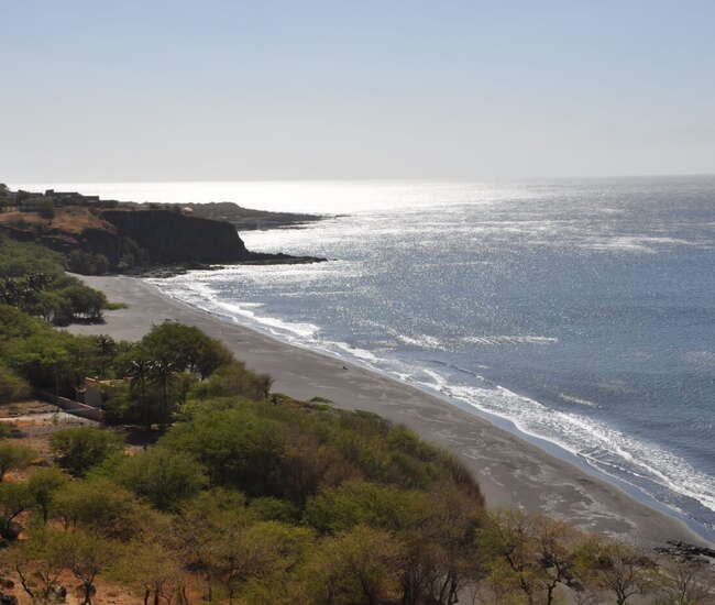 Kapverdische Hauptinsel Santiago Der Silberstrand Ribeira da Prata