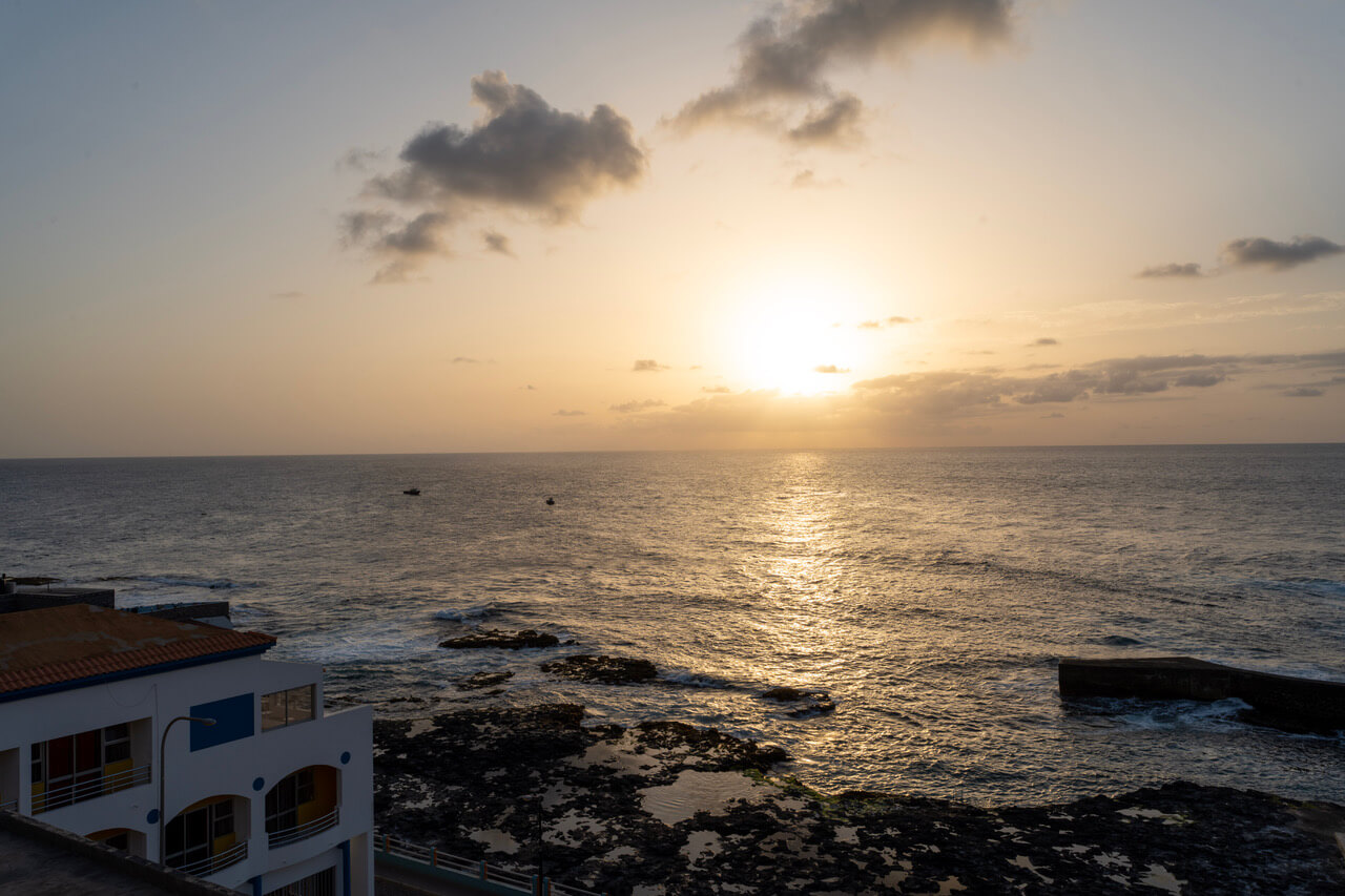 Sonnenuntergang über dem Meer